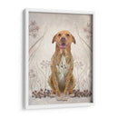 Pit Bull Con Tatuaje Floral - Fab Funky | Cuadro decorativo de Canvas Lab