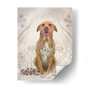 Pit Bull Con Tatuaje Floral - Fab Funky | Cuadro decorativo de Canvas Lab