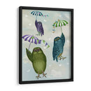 Búhos Con Paraguas - Fab Funky | Cuadro decorativo de Canvas Lab