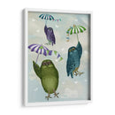 Búhos Con Paraguas - Fab Funky | Cuadro decorativo de Canvas Lab