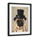 Pug, Sabueso Formal Y Sombrero - Fab Funky | Cuadro decorativo de Canvas Lab