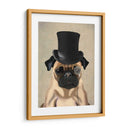 Pug, Sabueso Formal Y Sombrero - Fab Funky | Cuadro decorativo de Canvas Lab