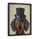 Dachshund, Hound Formal Y Sombrero - Fab Funky | Cuadro decorativo de Canvas Lab