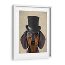 Dachshund, Hound Formal Y Sombrero - Fab Funky | Cuadro decorativo de Canvas Lab