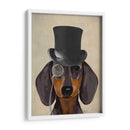 Dachshund, Hound Formal Y Sombrero - Fab Funky | Cuadro decorativo de Canvas Lab