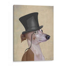 Greyhound, Hound Formal Y Sombrero - Fab Funky | Cuadro decorativo de Canvas Lab