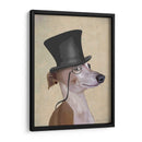 Greyhound, Hound Formal Y Sombrero - Fab Funky | Cuadro decorativo de Canvas Lab