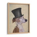 Greyhound, Hound Formal Y Sombrero - Fab Funky | Cuadro decorativo de Canvas Lab