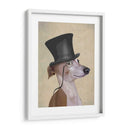 Greyhound, Hound Formal Y Sombrero - Fab Funky | Cuadro decorativo de Canvas Lab