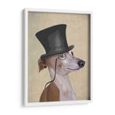 Greyhound, Hound Formal Y Sombrero - Fab Funky | Cuadro decorativo de Canvas Lab