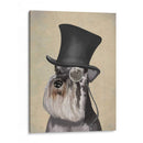 Schnauzer, Hound Formal Y Sombrero - Fab Funky | Cuadro decorativo de Canvas Lab
