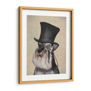 Schnauzer, Hound Formal Y Sombrero - Fab Funky | Cuadro decorativo de Canvas Lab