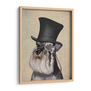 Schnauzer, Hound Formal Y Sombrero - Fab Funky | Cuadro decorativo de Canvas Lab