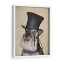 Schnauzer, Hound Formal Y Sombrero - Fab Funky | Cuadro decorativo de Canvas Lab