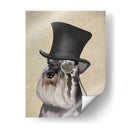 Schnauzer, Hound Formal Y Sombrero - Fab Funky | Cuadro decorativo de Canvas Lab