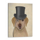Labrador Amarillo, Sabueso Formal Y Sombrero. - Fab Funky | Cuadro decorativo de Canvas Lab