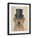Labrador Amarillo, Sabueso Formal Y Sombrero. - Fab Funky | Cuadro decorativo de Canvas Lab