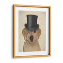 Labrador Amarillo, Sabueso Formal Y Sombrero. - Fab Funky | Cuadro decorativo de Canvas Lab