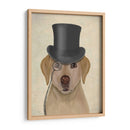 Labrador Amarillo, Sabueso Formal Y Sombrero. - Fab Funky | Cuadro decorativo de Canvas Lab