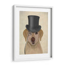 Labrador Amarillo, Sabueso Formal Y Sombrero. - Fab Funky | Cuadro decorativo de Canvas Lab
