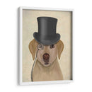 Labrador Amarillo, Sabueso Formal Y Sombrero. - Fab Funky | Cuadro decorativo de Canvas Lab