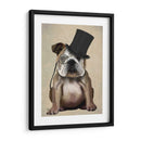 Bulldog Inglés, Hound Formal Y Sombrero - Fab Funky | Cuadro decorativo de Canvas Lab