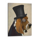 Basset Hound, Hound Formal Y Sombrero - Fab Funky | Cuadro decorativo de Canvas Lab