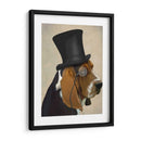 Basset Hound, Hound Formal Y Sombrero - Fab Funky | Cuadro decorativo de Canvas Lab