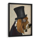 Basset Hound, Hound Formal Y Sombrero - Fab Funky | Cuadro decorativo de Canvas Lab