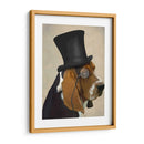Basset Hound, Hound Formal Y Sombrero - Fab Funky | Cuadro decorativo de Canvas Lab