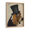 Basset Hound, Hound Formal Y Sombrero - Fab Funky | Cuadro decorativo de Canvas Lab