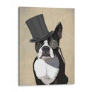Boston Terrier, Hound Formal Y Sombrero - Fab Funky | Cuadro decorativo de Canvas Lab