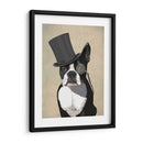 Boston Terrier, Hound Formal Y Sombrero - Fab Funky | Cuadro decorativo de Canvas Lab