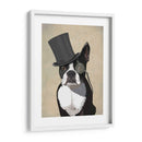 Boston Terrier, Hound Formal Y Sombrero - Fab Funky | Cuadro decorativo de Canvas Lab