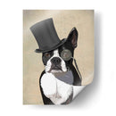 Boston Terrier, Hound Formal Y Sombrero - Fab Funky | Cuadro decorativo de Canvas Lab