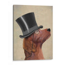 Setter Rojo, Sabueso Formal Y Sombrero - Fab Funky | Cuadro decorativo de Canvas Lab