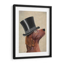 Setter Rojo, Sabueso Formal Y Sombrero - Fab Funky | Cuadro decorativo de Canvas Lab