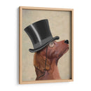 Setter Rojo, Sabueso Formal Y Sombrero - Fab Funky | Cuadro decorativo de Canvas Lab