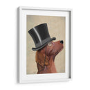 Setter Rojo, Sabueso Formal Y Sombrero - Fab Funky | Cuadro decorativo de Canvas Lab