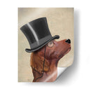 Setter Rojo, Sabueso Formal Y Sombrero - Fab Funky | Cuadro decorativo de Canvas Lab
