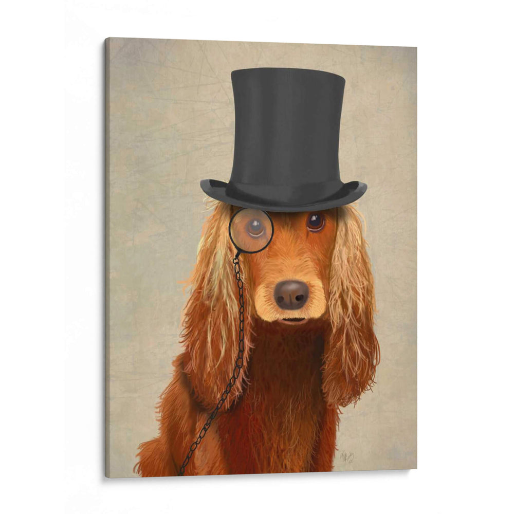 Cocker Spaniel, Hound Formal Y Sombrero - Fab Funky | Cuadro decorativo de Canvas Lab