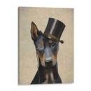 Doberman, Hound Formal Y Sombrero - Fab Funky | Cuadro decorativo de Canvas Lab