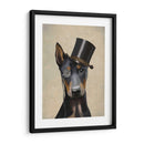 Doberman, Hound Formal Y Sombrero - Fab Funky | Cuadro decorativo de Canvas Lab