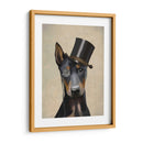 Doberman, Hound Formal Y Sombrero - Fab Funky | Cuadro decorativo de Canvas Lab