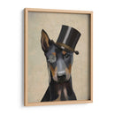 Doberman, Hound Formal Y Sombrero - Fab Funky | Cuadro decorativo de Canvas Lab