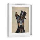 Doberman, Hound Formal Y Sombrero - Fab Funky | Cuadro decorativo de Canvas Lab