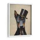 Doberman, Hound Formal Y Sombrero - Fab Funky | Cuadro decorativo de Canvas Lab