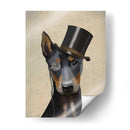 Doberman, Hound Formal Y Sombrero - Fab Funky | Cuadro decorativo de Canvas Lab