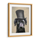 Labrador Negro, Sabueso Formal Y Sombrero. - Fab Funky | Cuadro decorativo de Canvas Lab