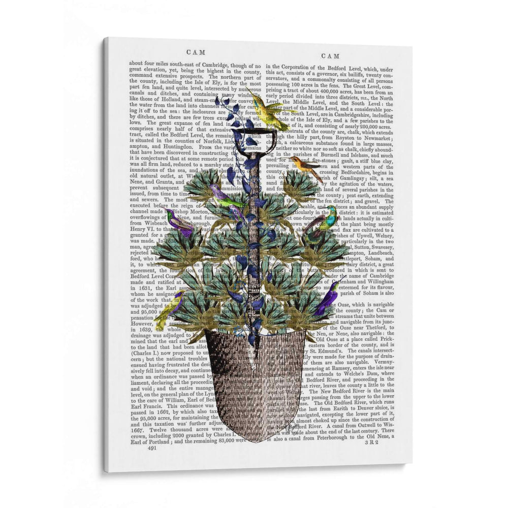 Spade Y Pájaros De Jardín. - Fab Funky | Cuadro decorativo de Canvas Lab